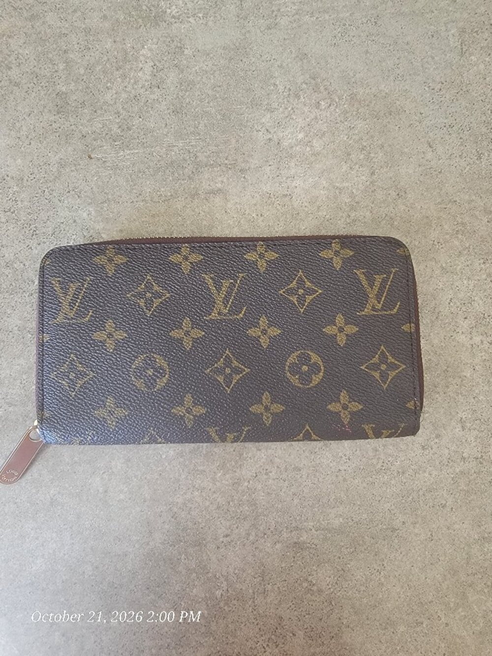 Authentic monogram Louis Vuitton wallet